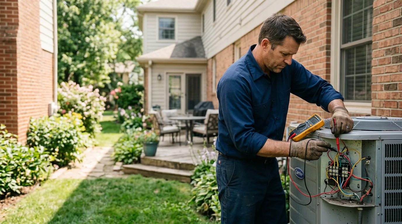 HVAC technician working near Williston, VT
